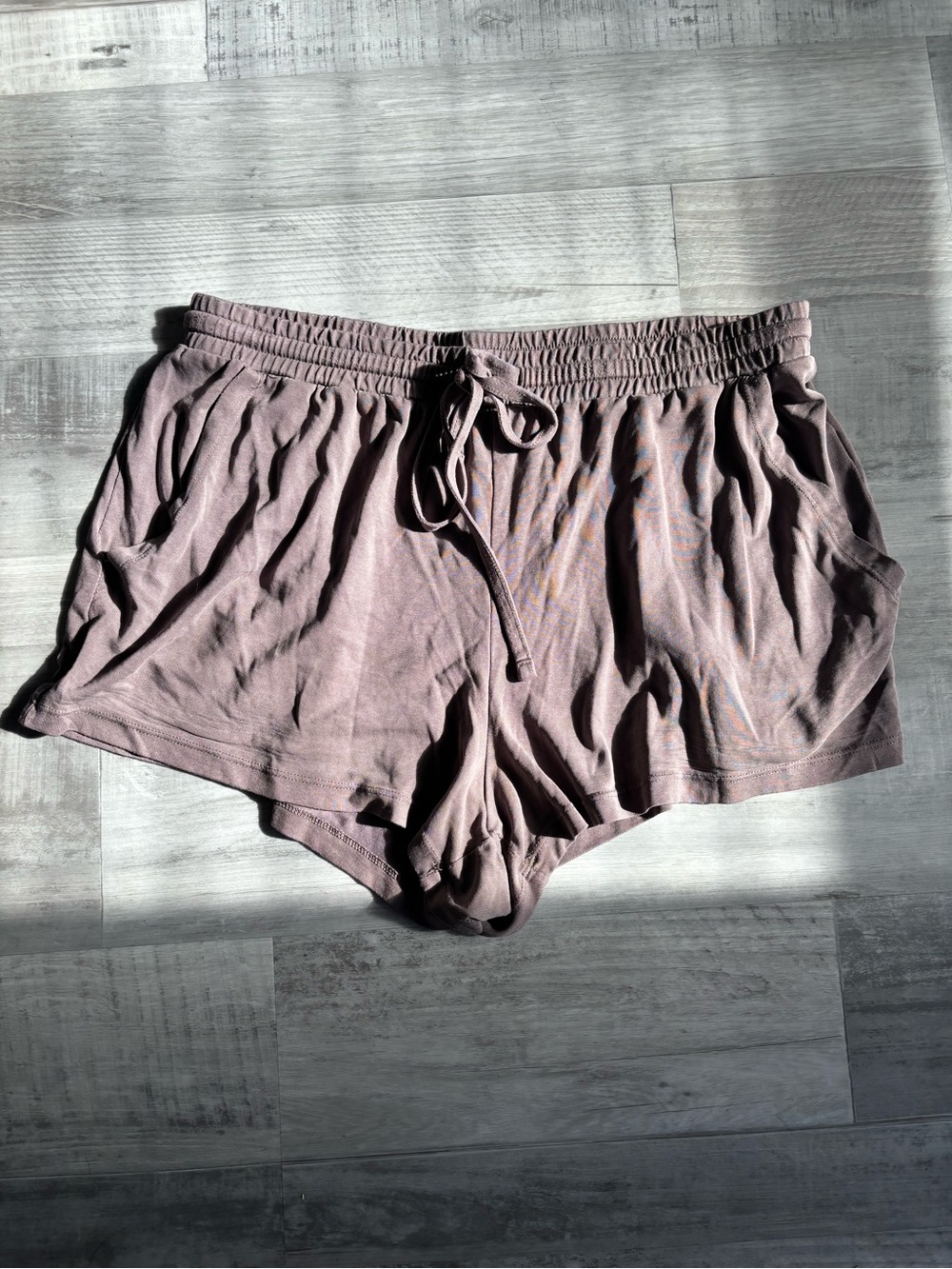 aerie Mauve Drawstring Lounge Athletic Shorts